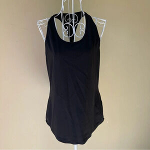 Athleta relaxed tank top with slits on the back black size S